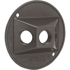 Hubbell-Raco - Weatherproof Box Covers Cover Shape: Round Number of Holes in Outlet: 3 - A1 Tooling