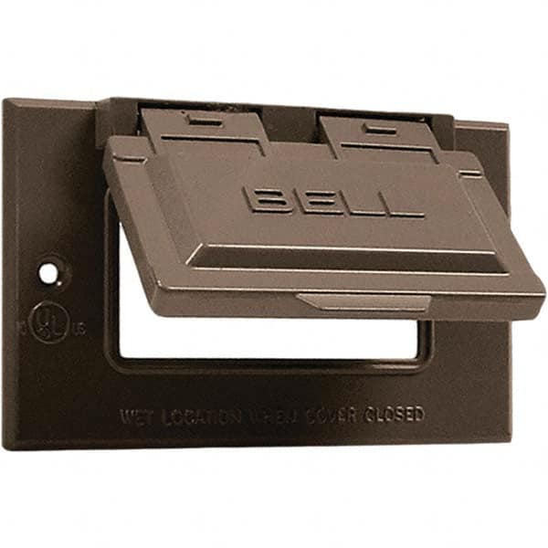 Hubbell-Raco - Weatherproof Box Covers Cover Shape: Rectangle Number of Holes in Outlet: 1 - A1 Tooling