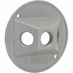 Hubbell-Raco - Weatherproof Box Covers Cover Shape: Round Number of Holes in Outlet: 3 - A1 Tooling