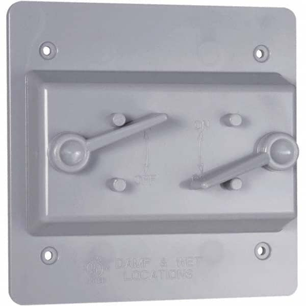 Hubbell-Raco - Weatherproof Box Covers Cover Shape: Rectangle Number of Holes in Outlet: 2 - A1 Tooling