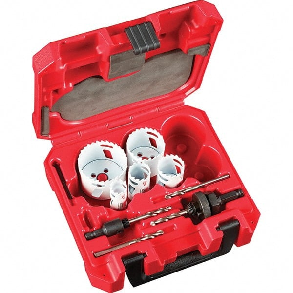 Milwaukee Tool - Hole Saw Kits Minimum Saw Diameter (Inch): 7/8 Maximum Saw Diameter (Inch): 2-1/2 - A1 Tooling