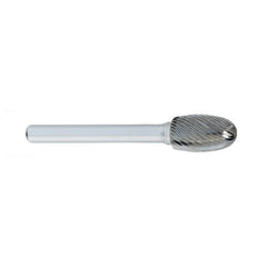 ‎SE-1 -1/4 × 3/8 LOC × 1/4 Shank × 2 OAL Egg Shape Carbide Medium Right Hand Spiral Burr - A1 Tooling