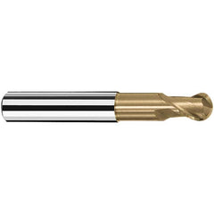 Fraisa - 6mm Diam, 7mm LOC, 2 Flute Solid Carbide Ball End Mill - A1 Tooling