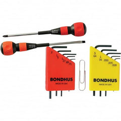 Bondhus - Screwdriver Sets Screwdriver Types Included: Slotted & Phillips Number of Pieces: 12 - A1 Tooling