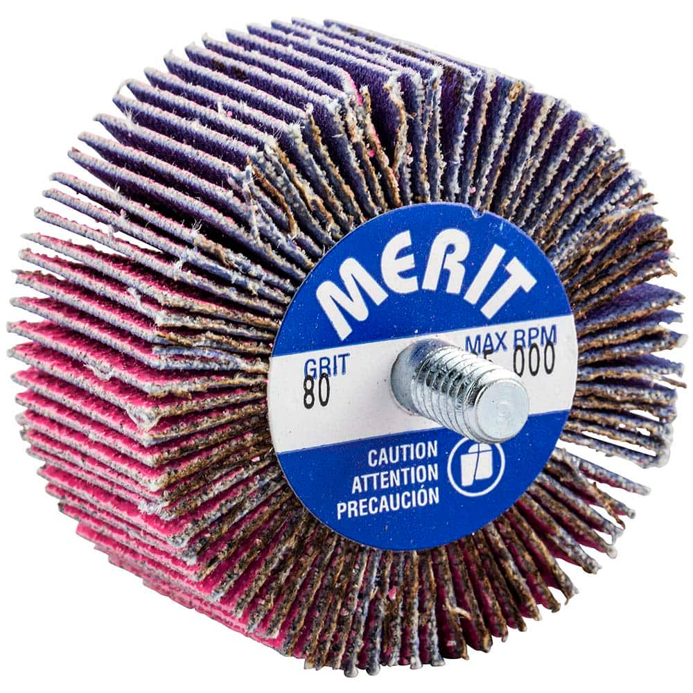 Merit Abrasives - 2 x 1" 80 Grit Ceramic Alumina Unmounted Flap Wheel - A1 Tooling