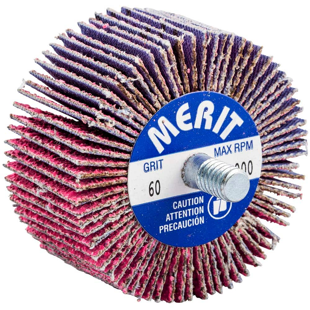 Merit Abrasives - 2 x 1" 60 Grit Ceramic Alumina Unmounted Flap Wheel - A1 Tooling