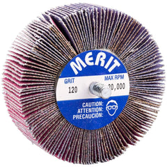 Merit Abrasives - 3 x 1" 120 Grit Ceramic Alumina Unmounted Flap Wheel - A1 Tooling