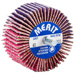 Merit Abrasives - 2 x 1" 40 Grit Ceramic Alumina Unmounted Flap Wheel - A1 Tooling