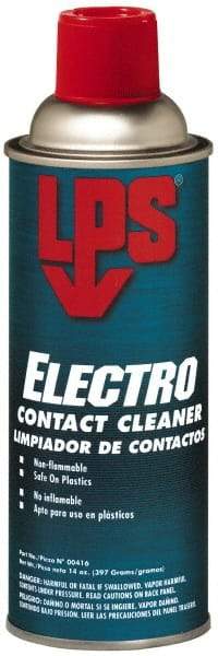 LPS - 14 Ounce Aerosol Contact Cleaner - 22 kV Dielectric Strength, Nonflammable, Plastic Safe - A1 Tooling