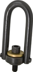 Jergens - 4,000 Lb Load Capacity Safety Engineered Center Pull Hoist Ring - 60 Ft/Lb Torque, 5/8 - 11 Thread, Alloy Steel - A1 Tooling