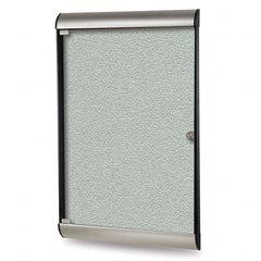 Ghent - Cork Bulletin Boards Style: Enclosed Bulletin Board Color: Silver - A1 Tooling