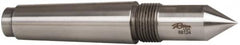 Riten - 1" Head Diam, Steel Long Point Solid Dead Center - 4MT Morse Taper, 1" Point Diam, 2-1/4" Point Length - A1 Tooling