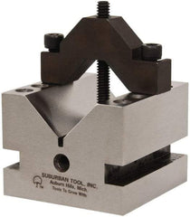 Suburban Tool - 1-5/8" Max Capacity, 90° Angle, Hardened Steel V-Block - 2-1/2" Long x 2-1/2" Wide x 2" High, Sold as Individual - A1 Tooling