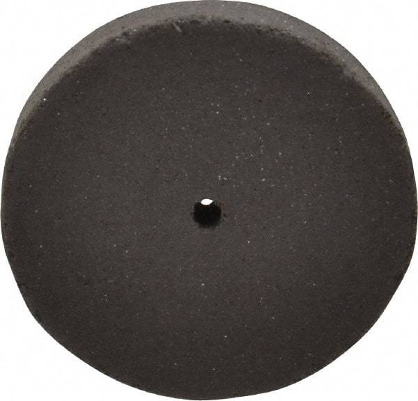 Cratex - 1" Diam x 1/16" Hole x 1/8" Thick, Surface Grinding Wheel - Silicon Carbide, Medium Grade, 25,000 Max RPM, Rubber Bond, No Recess - A1 Tooling