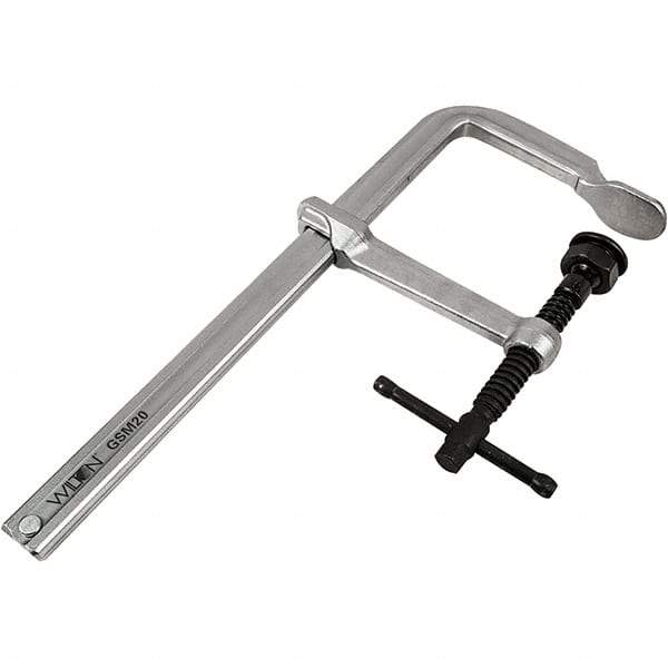 Wilton - 5-1/2" Throat Depth, 8" Max Capacity, Heavy-Duty F Sliding Arm Clamp - 2,660 Lb Clamping Pressure - A1 Tooling