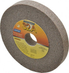 Norton - 80 Grit Aluminum Oxide Type 1 Internal Grinding Wheel - 4" Diam x 3/4" Hole x 1/2" Thick, 8,120 Max RPM, Type 1 Medium Grade, K Hardness, Vitrified Bond, No Recess - A1 Tooling