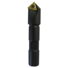 90° Point- 0.047" Min- 0.5" SH- Indexable Countersink & Chamfering Tool - A1 Tooling