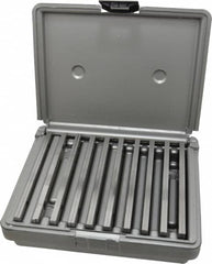 Fowler - 20 Piece, 6 Inch Long x 1/8 Inch Thick, Alloy Steel Thin Parallel Set - 1/2 to 1-5/8 Inch High, 52-58 RC Hardness - A1 Tooling