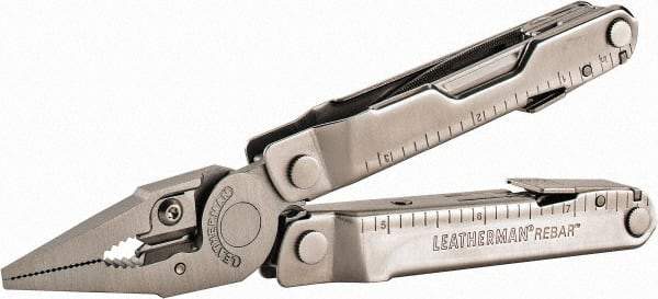 Leatherman - 17 Piece, Multi-Tool Set - Gray, 6-1/4" OAL, 4" Closed Length - A1 Tooling