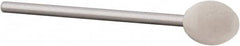 Value Collection - 5/16" Diam, 3/32" Shank Diam, Ball Shaped Mounted Bob - Hard Density, 3/8" Head Length, 2" Shank Length, Wool Felt - A1 Tooling