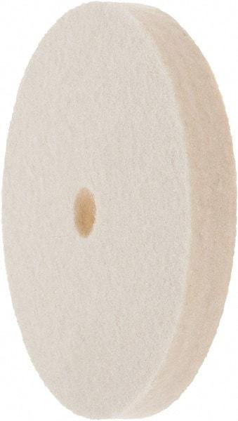 Value Collection - 4" Diam x 1/2" Thick Unmounted Buffing Wheel - 1 Ply, Polishing Wheel, 1/2" Arbor Hole, Soft Density - A1 Tooling