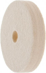 Value Collection - 3" Diam x 1/2" Thick Unmounted Buffing Wheel - 1 Ply, Polishing Wheel, 1/2" Arbor Hole, Hard Density - A1 Tooling