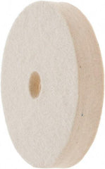 Value Collection - 3" Diam x 1/2" Thick Unmounted Buffing Wheel - 1 Ply, Polishing Wheel, 1/2" Arbor Hole, Medium Density - A1 Tooling