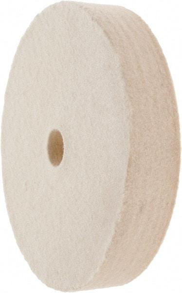 Value Collection - 4" Diam x 3/4" Thick Unmounted Buffing Wheel - 1 Ply, Polishing Wheel, 1/2" Arbor Hole, Hard Density - A1 Tooling