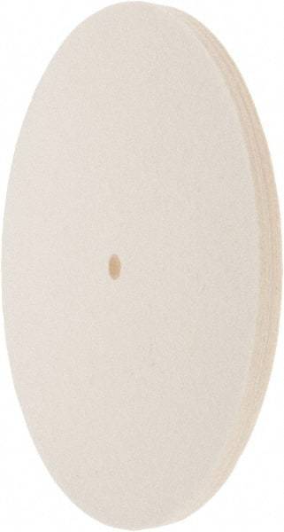 Value Collection - 10" Diam x 1/2" Thick Unmounted Buffing Wheel - 1 Ply, Polishing Wheel, 1/2" Arbor Hole, Soft Density - A1 Tooling