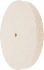 Value Collection - 8" Diam x 1" Thick Unmounted Buffing Wheel - 1 Ply, Polishing Wheel, 1/2" Arbor Hole, Medium Density - A1 Tooling