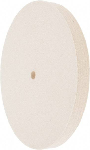 Value Collection - 8" Diam x 3/4" Thick Unmounted Buffing Wheel - 1 Ply, Polishing Wheel, 1/2" Arbor Hole, Medium Density - A1 Tooling