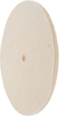 Value Collection - 8" Diam x 1/4" Thick Unmounted Buffing Wheel - 1 Ply, Polishing Wheel, 1/2" Arbor Hole, Hard Density - A1 Tooling