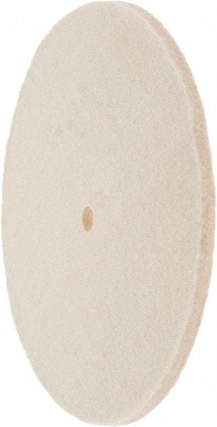 Value Collection - 8" Diam x 1/4" Thick Unmounted Buffing Wheel - 1 Ply, Polishing Wheel, 1/2" Arbor Hole, Soft Density - A1 Tooling