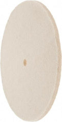 Value Collection - 8" Diam x 1/4" Thick Unmounted Buffing Wheel - 1 Ply, Polishing Wheel, 1/2" Arbor Hole, Soft Density - A1 Tooling