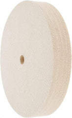 Value Collection - 6" Diam x 1" Thick Unmounted Buffing Wheel - 1 Ply, Polishing Wheel, 1/2" Arbor Hole, Medium Density - A1 Tooling