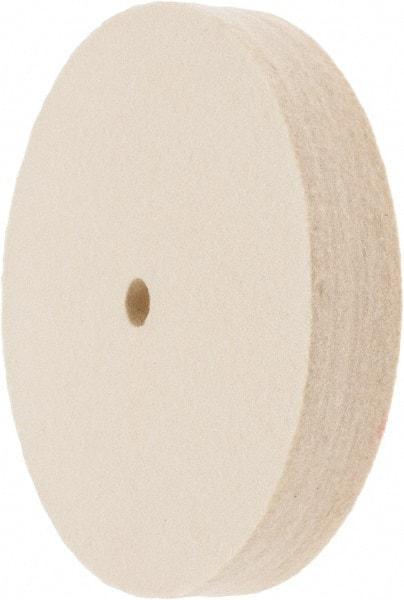 Value Collection - 6" Diam x 1" Thick Unmounted Buffing Wheel - 1 Ply, Polishing Wheel, 1/2" Arbor Hole, Soft Density - A1 Tooling