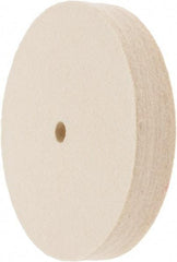 Value Collection - 6" Diam x 1" Thick Unmounted Buffing Wheel - 1 Ply, Polishing Wheel, 1/2" Arbor Hole, Soft Density - A1 Tooling