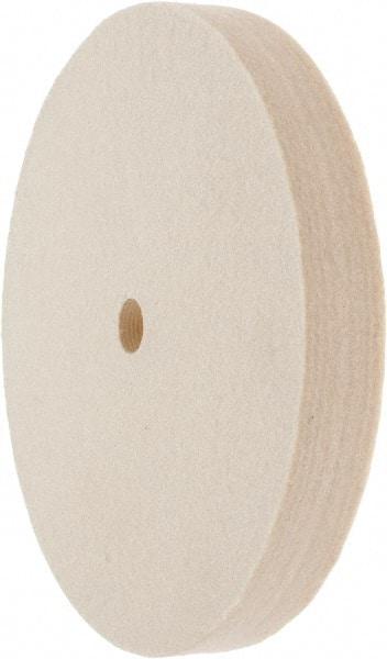 Value Collection - 6" Diam x 3/4" Thick Unmounted Buffing Wheel - 1 Ply, Polishing Wheel, 1/2" Arbor Hole, Hard Density - A1 Tooling