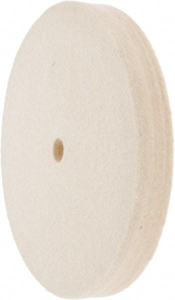 Value Collection - 6" Diam x 3/4" Thick Unmounted Buffing Wheel - 1 Ply, Polishing Wheel, 1/2" Arbor Hole, Medium Density - A1 Tooling