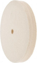 Value Collection - 6" Diam x 3/4" Thick Unmounted Buffing Wheel - 1 Ply, Polishing Wheel, 1/2" Arbor Hole, Medium Density - A1 Tooling