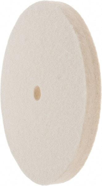 Value Collection - 6" Diam x 1/2" Thick Unmounted Buffing Wheel - 1 Ply, Polishing Wheel, 1/2" Arbor Hole, Soft Density - A1 Tooling