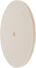 Value Collection - 6" Diam x 1/4" Thick Unmounted Buffing Wheel - 1 Ply, Polishing Wheel, 1/2" Arbor Hole, Hard Density - A1 Tooling