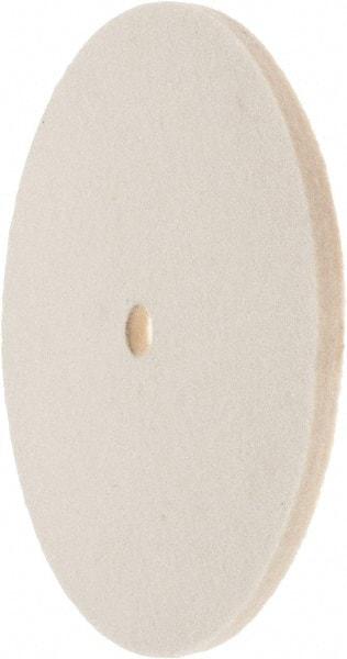 Value Collection - 6" Diam x 1/4" Thick Unmounted Buffing Wheel - 1 Ply, Polishing Wheel, 1/2" Arbor Hole, Medium Density - A1 Tooling