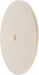 Value Collection - 6" Diam x 1/4" Thick Unmounted Buffing Wheel - 1 Ply, Polishing Wheel, 1/2" Arbor Hole, Medium Density - A1 Tooling