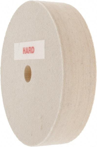 Value Collection - 4" Diam x 1" Thick Unmounted Buffing Wheel - 1 Ply, Polishing Wheel, 1/2" Arbor Hole, Hard Density - A1 Tooling