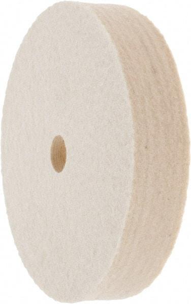 Value Collection - 4" Diam x 3/4" Thick Unmounted Buffing Wheel - 1 Ply, Polishing Wheel, 1/2" Arbor Hole, Medium Density - A1 Tooling