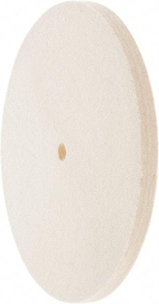 Value Collection - 8" Diam x 1/2" Thick Unmounted Buffing Wheel - 1 Ply, Polishing Wheel, 1/2" Arbor Hole, Medium Density - A1 Tooling