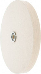 Value Collection - 10" Diam x 1" Thick Unmounted Buffing Wheel - 1 Ply, Polishing Wheel, 1" Arbor Hole, Medium Density - A1 Tooling