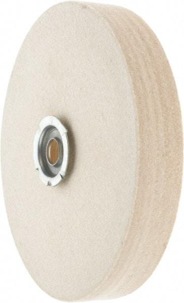 Value Collection - 6" Diam x 1" Thick Unmounted Buffing Wheel - 1 Ply, Polishing Wheel, 1" Arbor Hole, Hard Density - A1 Tooling