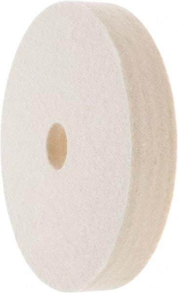 Value Collection - 6" Diam x 1" Thick Unmounted Buffing Wheel - 1 Ply, Polishing Wheel, 1" Arbor Hole, Soft Density - A1 Tooling